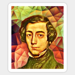 Alexis de Tocqueville Snow Portrait | Alexis de Tocqueville Artwork 15 Sticker